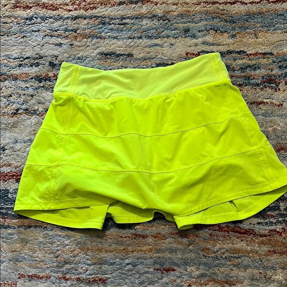 Lululemon Athletica Yellow Athletic Skirt